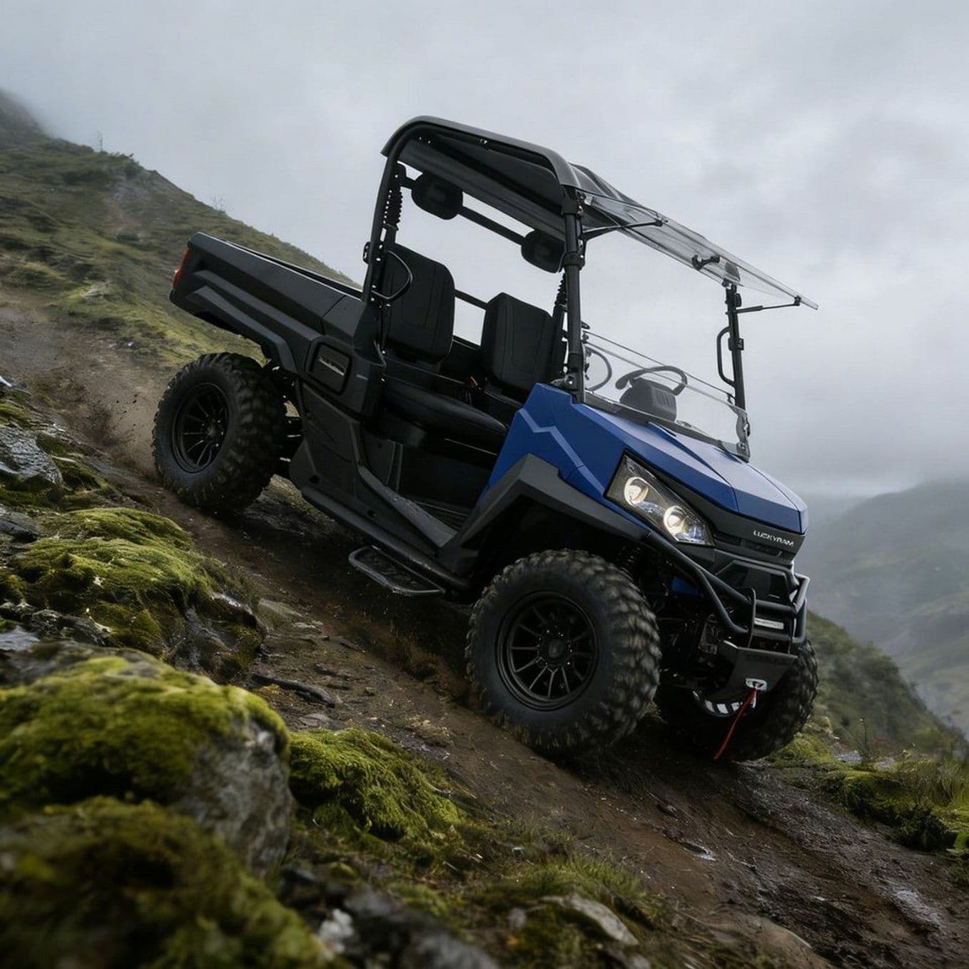 motor CA 10KW 4WD UTV 73.6V 150Ah 670kg que carrega 400mm vadeando
