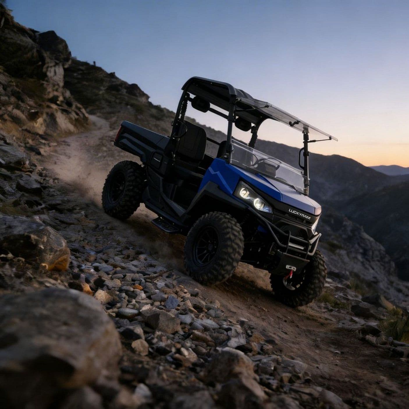 4WD UTV para caçar 20KW potência máxima 400mm que vadeia a carga 350kg