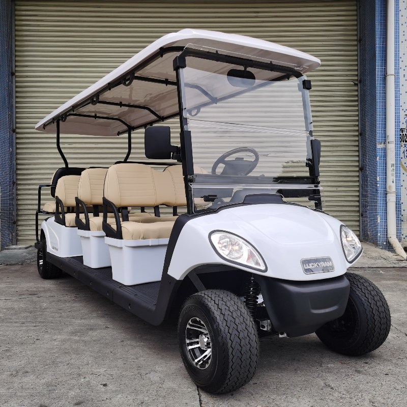 Carrinho de golfe elétrico de 6 lugares com bateria de lítio