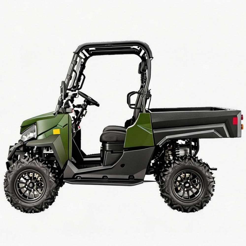 Acessórios customizáveis ​​73.6V elétrico UTV PKE Keyless 1000kg rebocando 80-100km de alcance 4WD