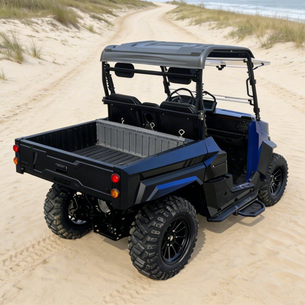 UTV elétrico 4WD para canteiro de obras 14 polegadas cansa potência máxima de 73,6V 20KW